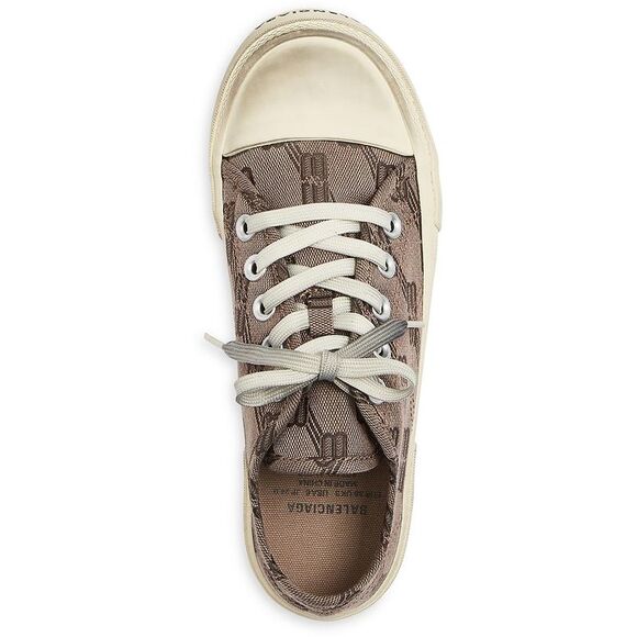 Balenciaga Womens Brown Lace-Up Printed Casual And Fashion Sneakers New - Picture 3 of 3